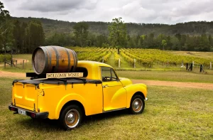 A truck in an Australian winery