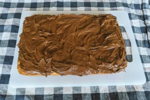 Banana slice on a tray