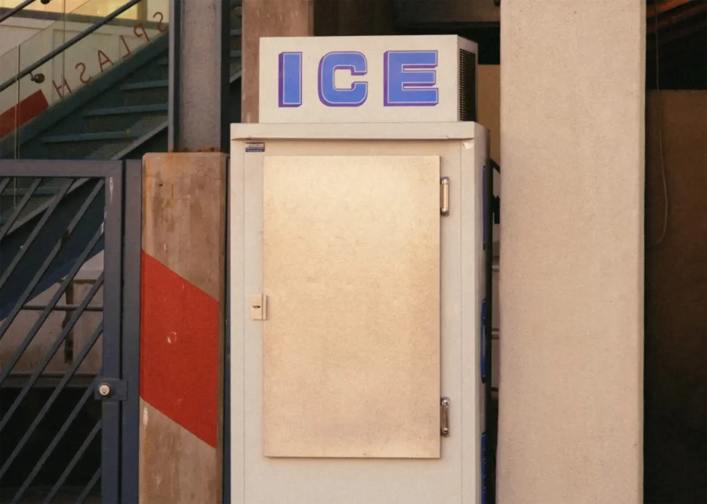 An old-style ice box