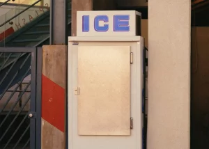 An old-style ice box