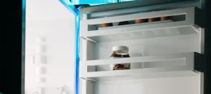 An almost empty fridge